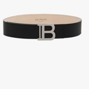 BRAND NEW Balmain women black leather belt